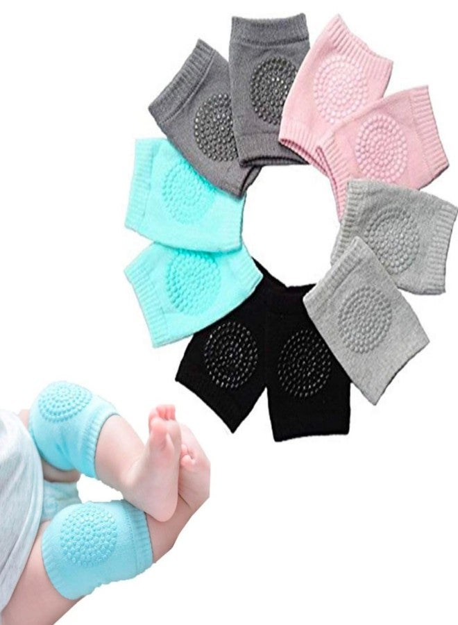 GUJISH Baby Knee Pads for Crawling - Soft and Adjustable - Protect Your Infant's Knees on Any Surface - Cute and Breathable Knee Protectors for Active Babies | 2 Set of Multicolor - Image 1