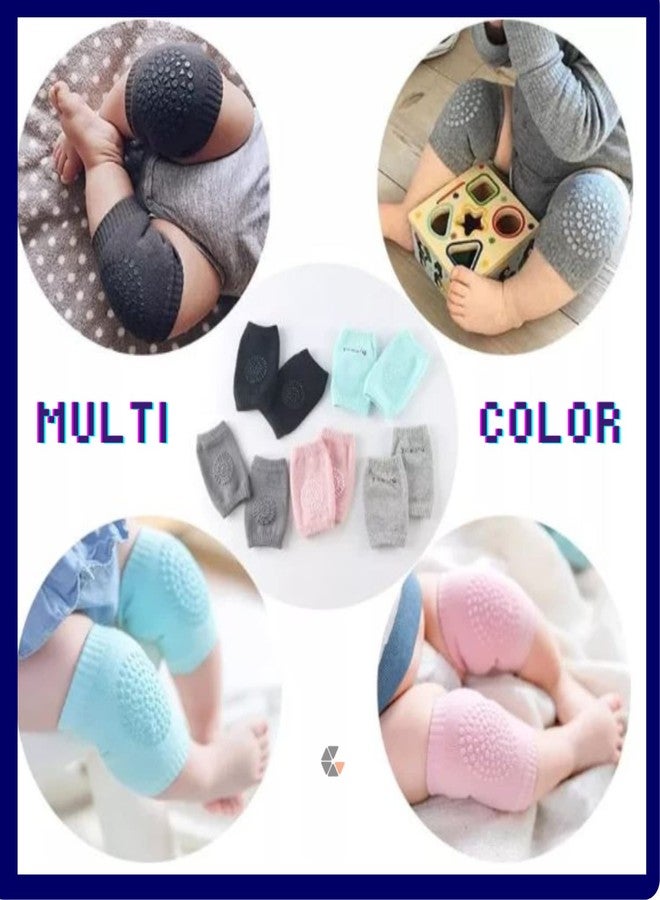 GUJISH Baby Knee Pads for Crawling - Soft and Adjustable - Protect Your Infant's Knees on Any Surface - Cute and Breathable Knee Protectors for Active Babies | 2 Set of Multicolor - Image 4