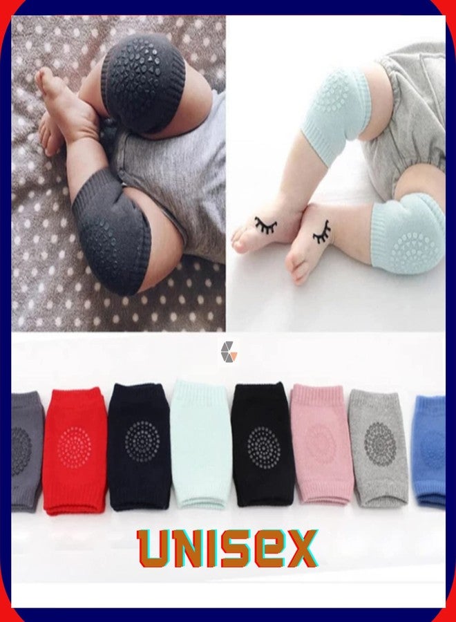 GUJISH Baby Knee Pads for Crawling - Soft and Adjustable - Protect Your Infant's Knees on Any Surface - Cute and Breathable Knee Protectors for Active Babies | 2 Set of Multicolor - Image 2