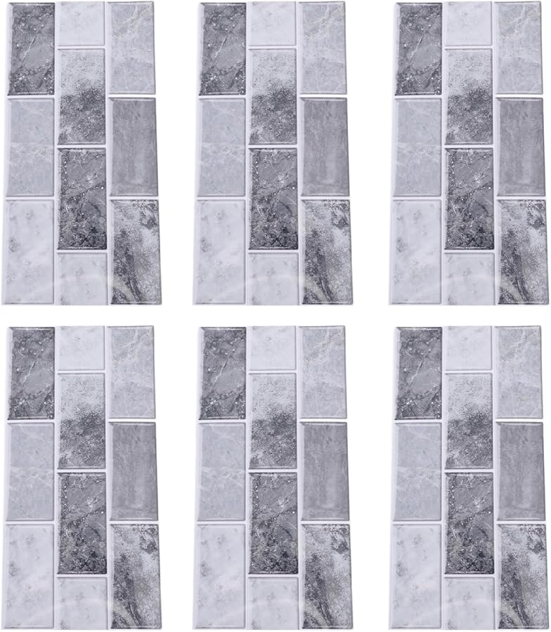 White Self Adhesive PVC Tile Backsplash Peel and Stick Easy DIY Installation for Kitchen Bathroom - Image 5