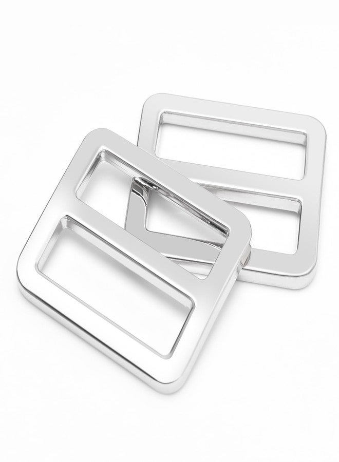 CooBigo 24Pcs 1" Adjustable Buckles Metal Slider Buckles Tri-Glide Slide Strap Adjuster for Shoulder Bag Handbag Dog Collar Backpack Hardware Making - Image 1