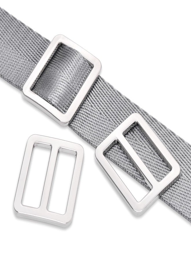 CooBigo 24Pcs 1" Adjustable Buckles Metal Slider Buckles Tri-Glide Slide Strap Adjuster for Shoulder Bag Handbag Dog Collar Backpack Hardware Making - Image 2