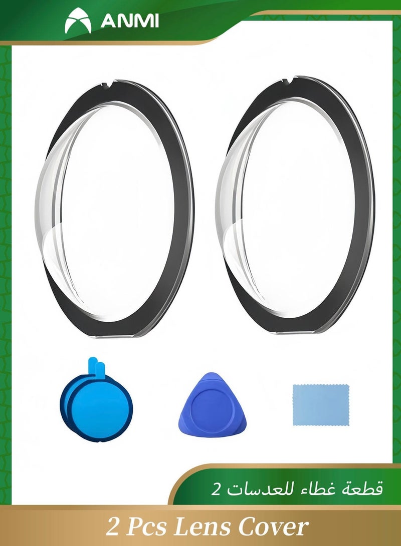 Anmi 2Pcs Lens Cover for Insta360 X3, Camera Lens Protector Kit, Sticky Lens Guards Protection for Camera, Waterproof Transparent Lens Protector for 360x3, Camera Protection Accessories - Image 1