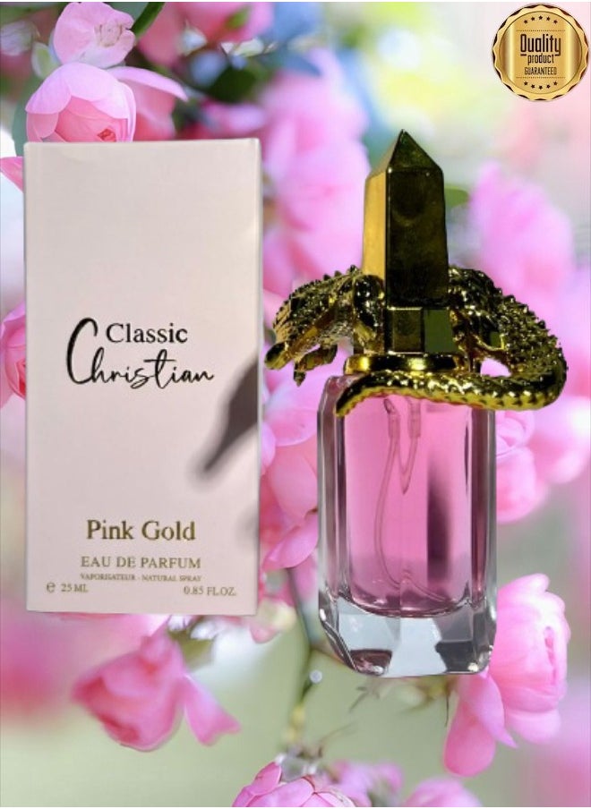 بينك جولد - 5 قطع عطر كلاسيك كريستيان بنك جولد 25 مل - Image 1