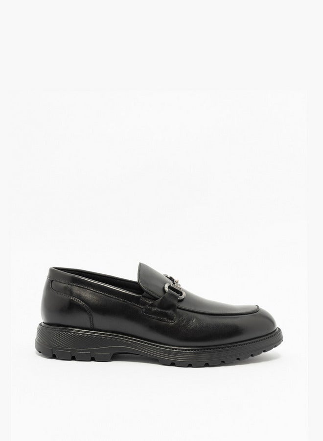 Le Confort Solid Metal Accent Loafers  - Image 3
