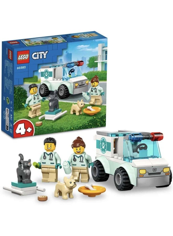 LEGO City Vet Van Rescue 60382 Building Toy Set (58 Pieces) - Image 5