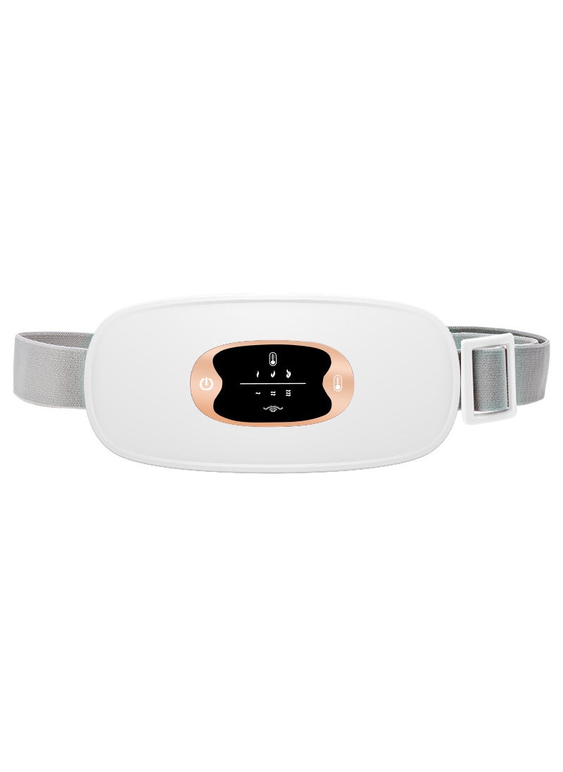 Generic Heated Waist Belt for Menstrual Relief White Moon 