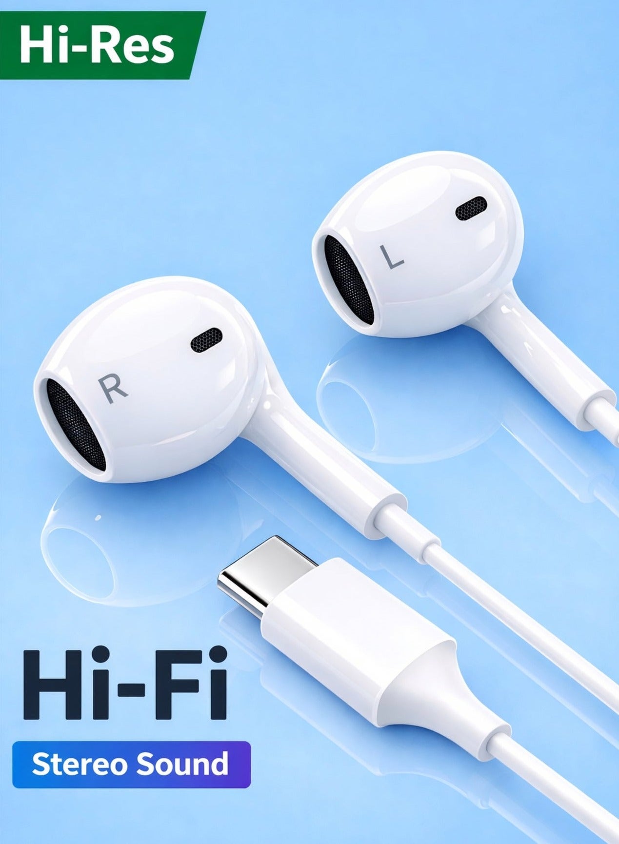 بارق سماعات بارق سلكية iPhone منفذ Type-C