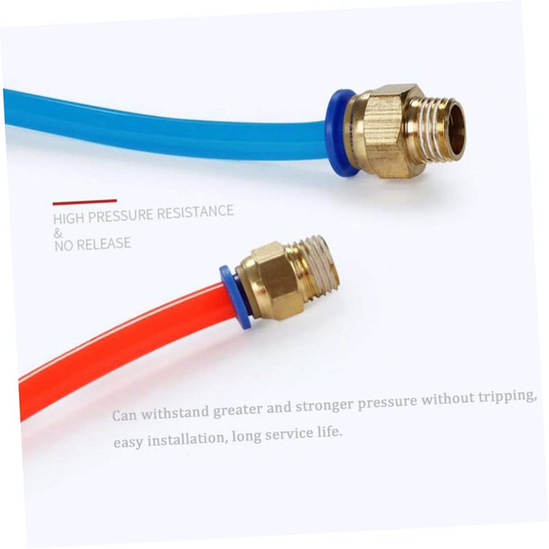 Pc4 M6 Pneumatic Quick Connect Fittings 10pcs Metal Push To Connect Air Hose Adapters - Image 4