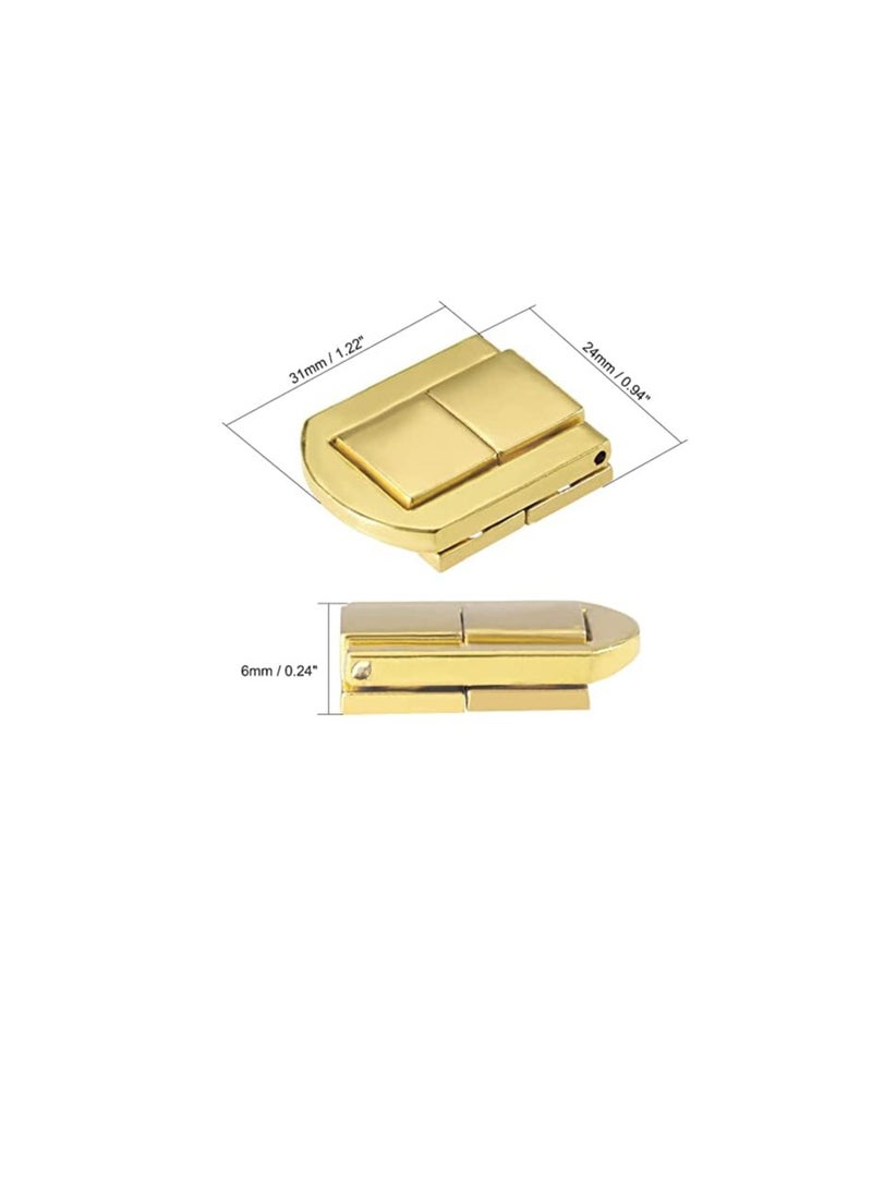 ROBUSTLINE - Robustline Toggle Latch, Retro Style Decorative Hasp Jewelery Suitcase Box Catch w Screws, 4 Pcs (12) - Image 1