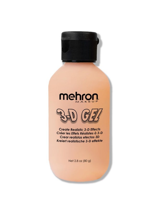mehron - Mehron Makeup 3-D Gel | Gelatin Special Effects Makeup | Halloween FX Makeup & Scarring Gel | Fake Skin for Stage, Screen, Theater, Cosplay, and Halloween (2 oz) (Fleshtone) - Image 1