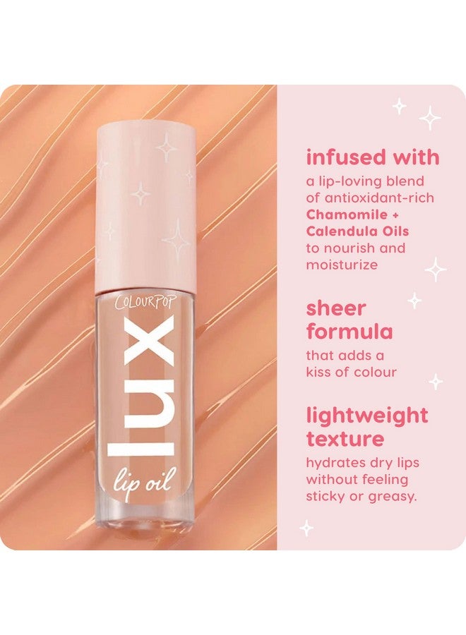 ColourPop Lux Lip Oil - Hydrating, Sheer Tinted Lip Oil Formulated with Antioxidant-Rich Chamomile Extract & Calendula Oil - Non-Greasy, Nourishing Soft-Warm Nude Lip Oil - Skinny Dip (0.16 oz) - Image 5
