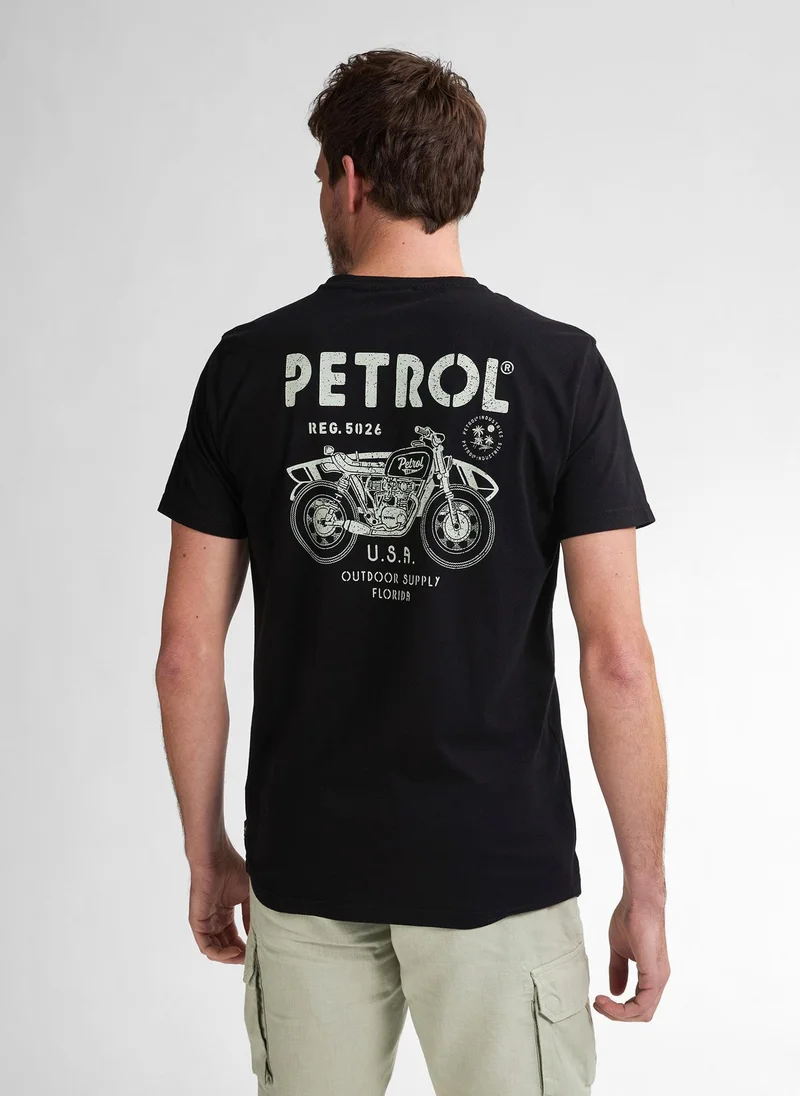 بترول اندستريز تيشيرت رجالي كلاسيك بطبعة