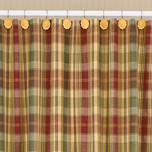 Park Designs "Saffron" Country Shower Curtain 72"x72" - Image 1