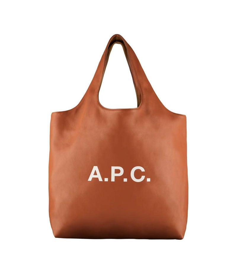 APC Inspired Logo Print Tote Bag - Large Capacity Shoulder Bag for Work &  Commute