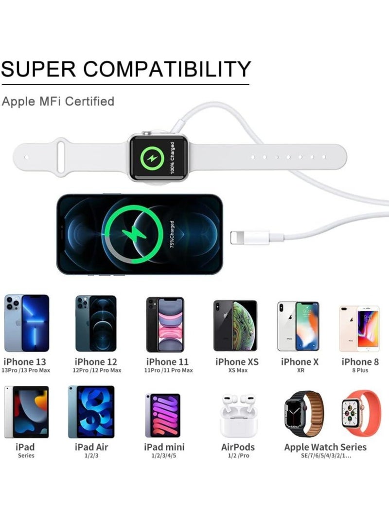 "Apple Watch Magnetic Charging Cable: 4.9 ft MFi Certified for iPhone 14/13/12" - Image 2