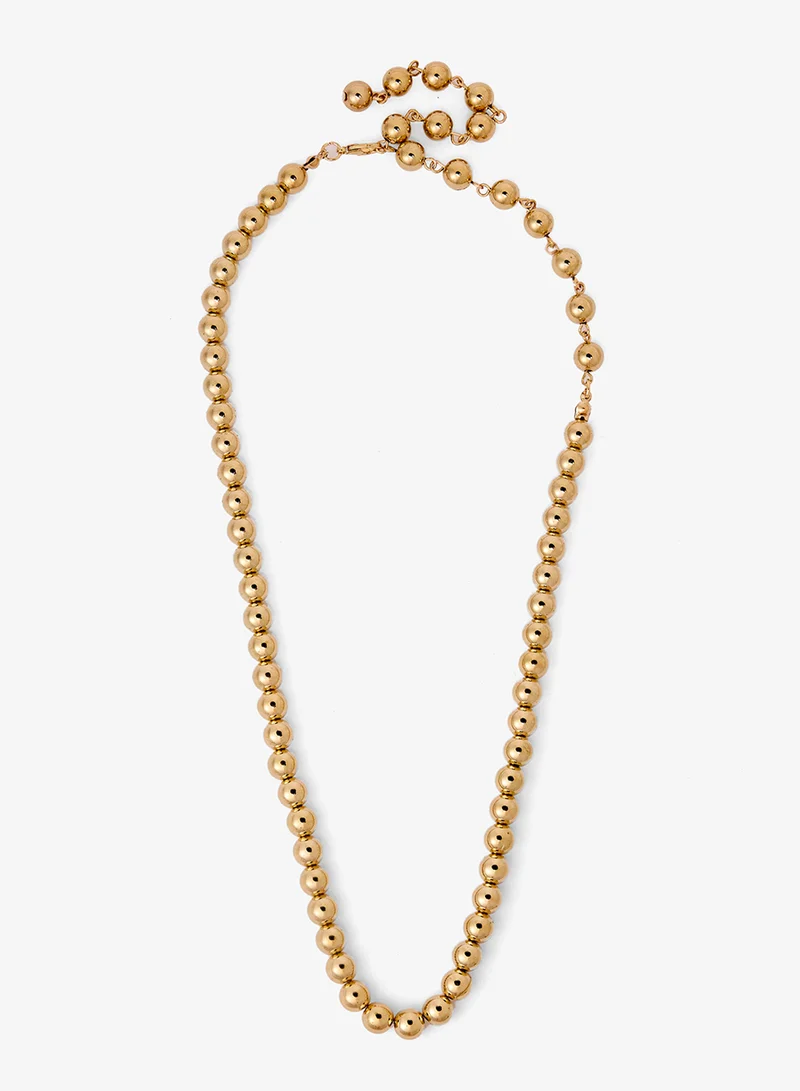 ايلا Metallic Evil Eye Layered Statement Necklace