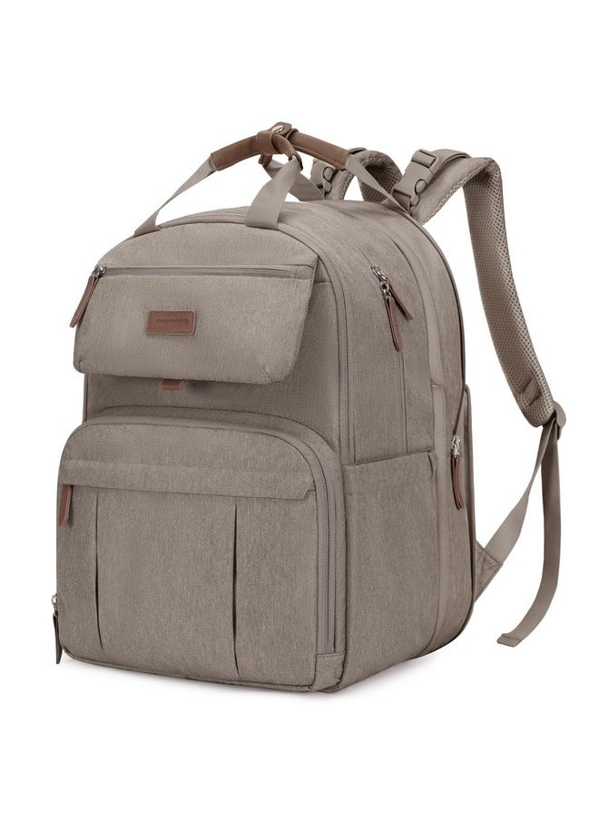MOMMORE - Diaper Bag Backpack, Large Diaper Bag Expandable For 2 Kids/Twins, Durable Baby Bag With Changing Pad, Water Resistant Travel Diaper Backpack For Mom Dad - Image 1