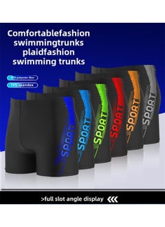 Generic Simple Printed Men's Swimming Trunks Plus Size Soft And Comfortable Lining Adult Hot Spring Boxer Swimming Trunks Wholesale-Color:Multicolor Mixed Hair-Size:XL (recommended 47.50 Kg-60.00 Kg  - Image 1