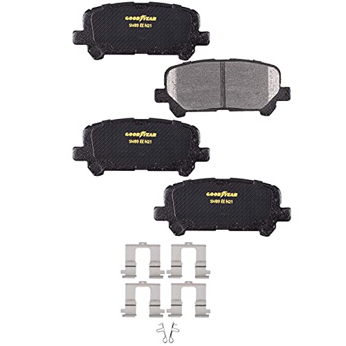 Goodyear Brakes PRK59797R | Rear Truck & SUV Brake Kit with Pair (2) of AntiOx Coated Brake Rotors and Carbon-Ceramic Brake Pads fits Acura MDX 13-07, ZDX 13-10; Honda Odyssey 17-11, Pilot 15-09 - Image 5