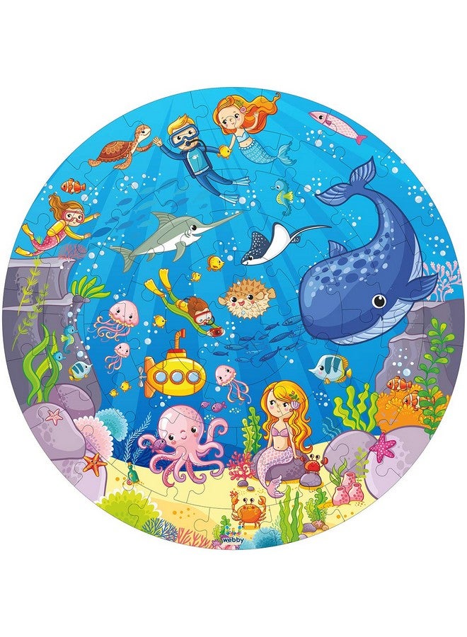 Webby Wooden Ocean Jigsaw Puzzle, 60 Pcs, Multicolor - Image 5