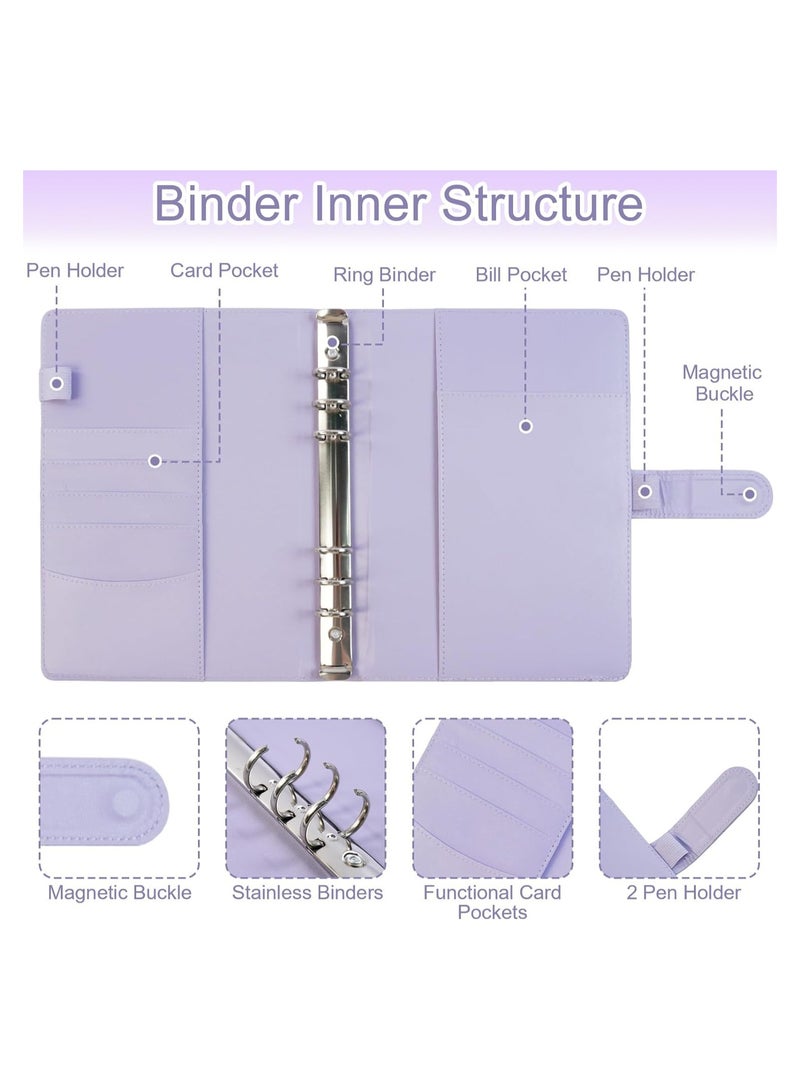 Zikra 100 ظرف تحدي توفير المال 100 ظرف تحدي مجلد 100 يوم تحدي الظرف مجموعة مجلد توفير المال طريقة سهلة وممتعة لتوفير $5,050 مخطط الميزانية كتاب توفير A5 - Image 5