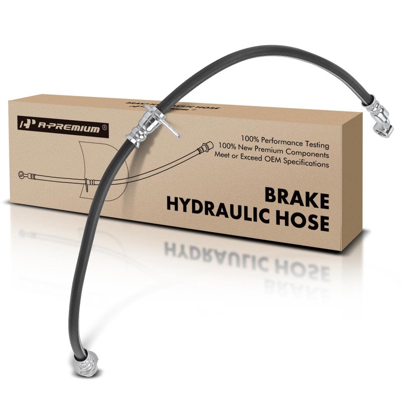 A-Premium APremium Front Passenger Side Brake Hydraulic Hose Compatible with Select Honda Models CRV 2002 2003 2004 2005 2006 L4 24L Replace 01464S9A000 - Image 2