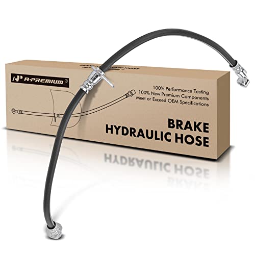 A-Premium APremium Front Passenger Side Brake Hydraulic Hose Compatible with Select Honda Models CRV 2002 2003 2004 2005 2006 L4 24L Replace 01464S9A000 - Image 1