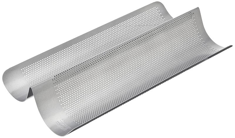 Chicago Metallic Commercial II Non-Stick Perforated French Bread Pan, Perfect for creating a crisp, golden-brown crust, - Image 1