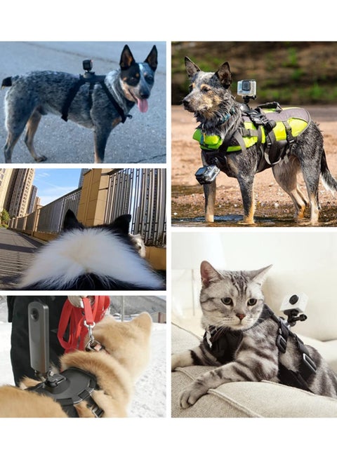 SYOSI Dog Harness Mount for GoPro, Adjustable Dog Harness Vest