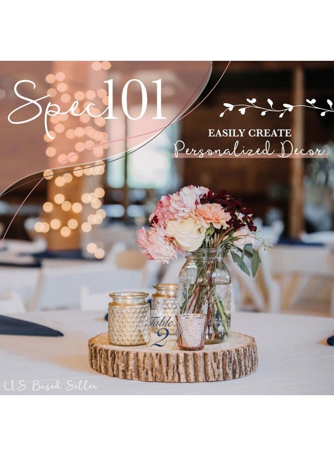 Spec101 Acrylic Place Cards - 2 x 3.5 Inch Hexagon Acrylic Blanks for Acrylic Signs and Table Place Cards, 20Pc - Image 2