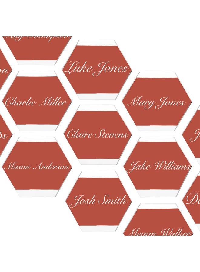 Spec101 Acrylic Place Cards - 2 x 3.5 Inch Hexagon Acrylic Blanks for Acrylic Signs and Table Place Cards, 20Pc - Image 1