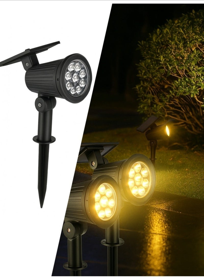 الثريات مصباح حديقة بالطاقة الشمسية 7 واط LED عالي السطوع مقاوم للماء – كشاف إنارة خارجية للحدائق والممرات والسور والحديقة والديكور الخارجي - Image 1