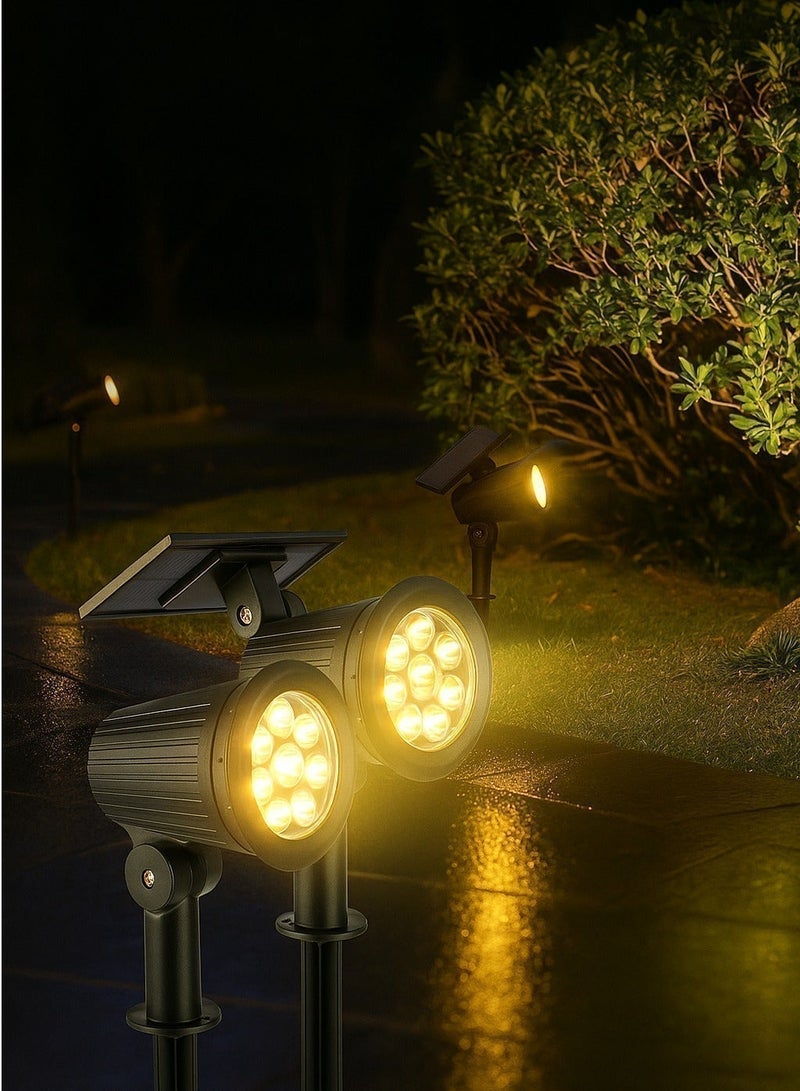 الثريات مصباح حديقة بالطاقة الشمسية 7 واط LED عالي السطوع مقاوم للماء – كشاف إنارة خارجية للحدائق والممرات والسور والحديقة والديكور الخارجي - Image 2