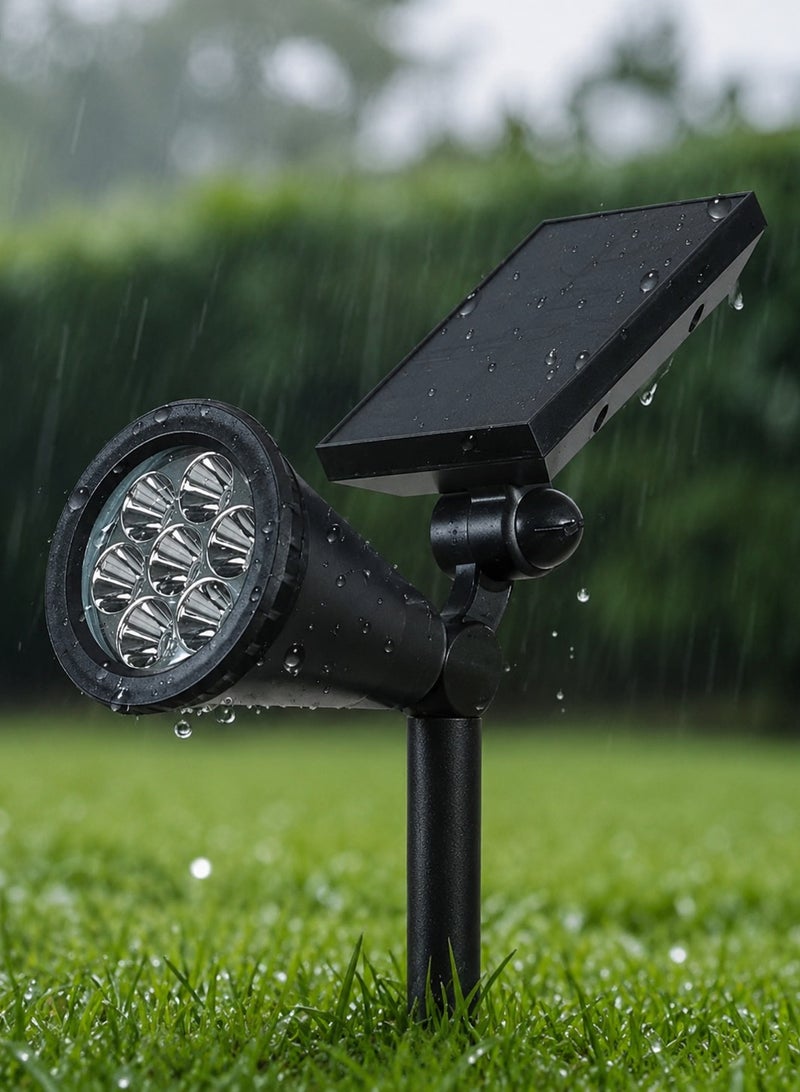 الثريات مصباح حديقة بالطاقة الشمسية 7 واط LED عالي السطوع مقاوم للماء – كشاف إنارة خارجية للحدائق والممرات والسور والحديقة والديكور الخارجي - Image 3