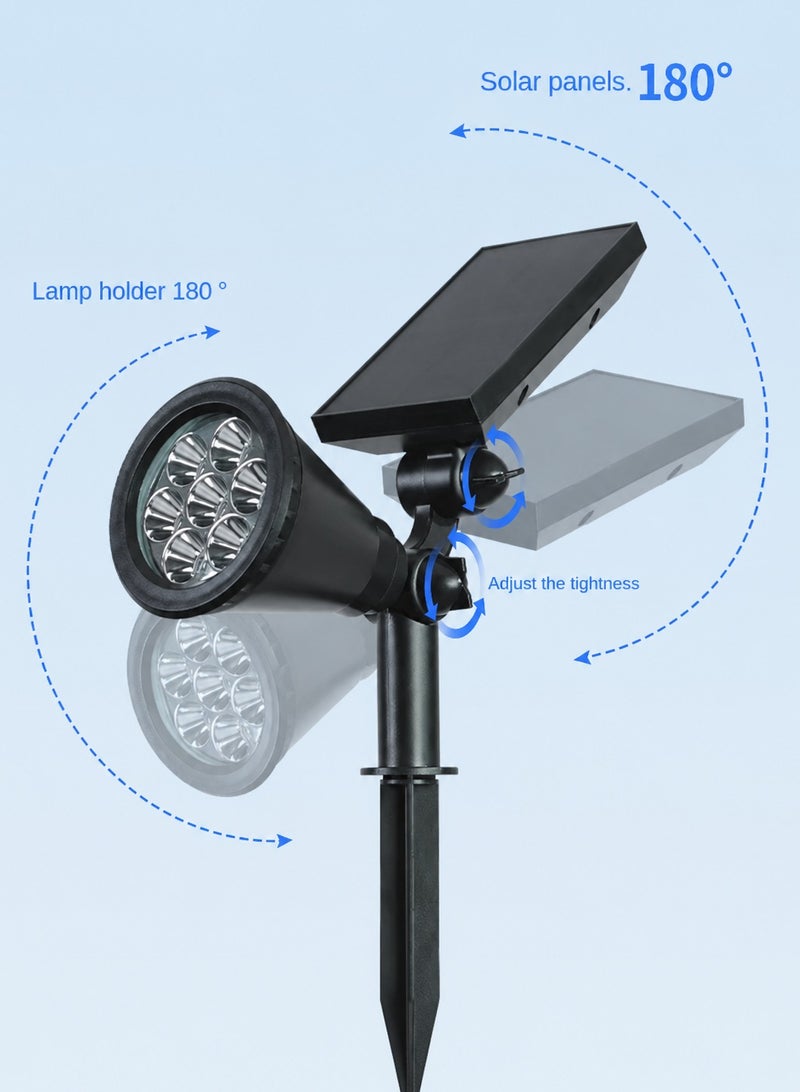 الثريات مصباح حديقة بالطاقة الشمسية 7 واط LED عالي السطوع مقاوم للماء – كشاف إنارة خارجية للحدائق والممرات والسور والحديقة والديكور الخارجي - Image 4