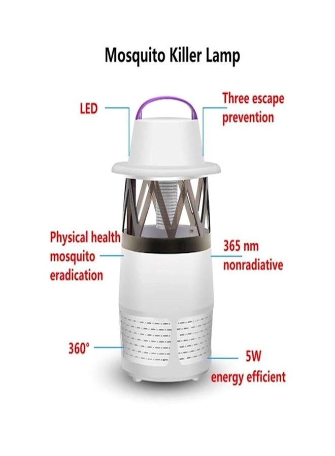 جهاز قتل البعوض الكهربائي المحمول متعدد الوظائف، مصباح قتل الحشرات، مصيدة الذباب، جهاز قتل الحشرات في الهواء الطلق، طارد الحشرات - Image 5