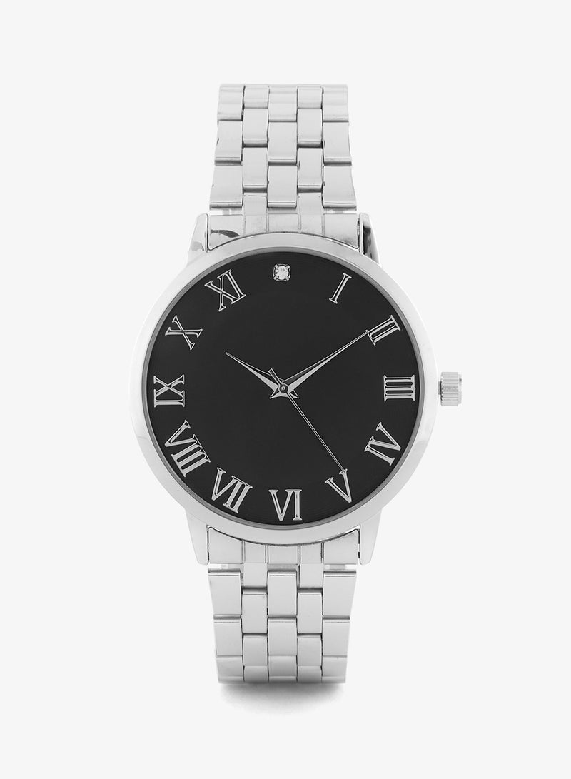 روبرت وود ساعة يد بحزام معدني بعقارب - Image 1