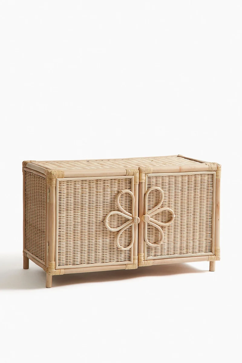 H&M Low rattan cabinet