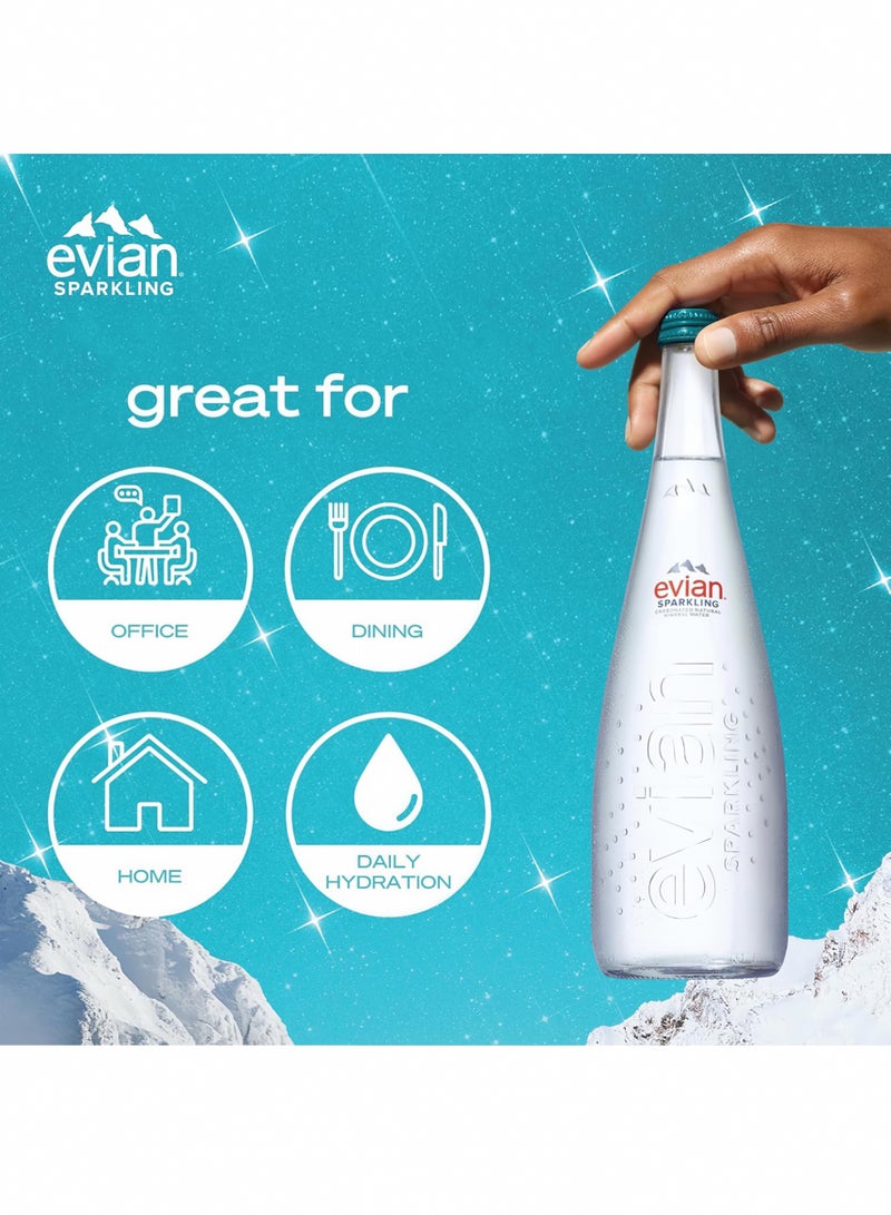 Evian Natural Mineral Water Glass  - 750ML (Pack of 12) - Image 2