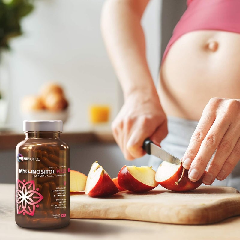 OmniBiotics MyoInositol  DChiro Inositol Supplement with 401 Ratio for Hormone Balance for Women  Women Supplement to Support Reproductive Health  Ovarian Function NonGMO  120 Vegan Capsules - Image 4