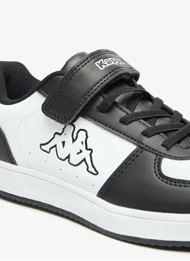 Kappa Boys Panelled Sports Shoes with Hook and Loop Closure
