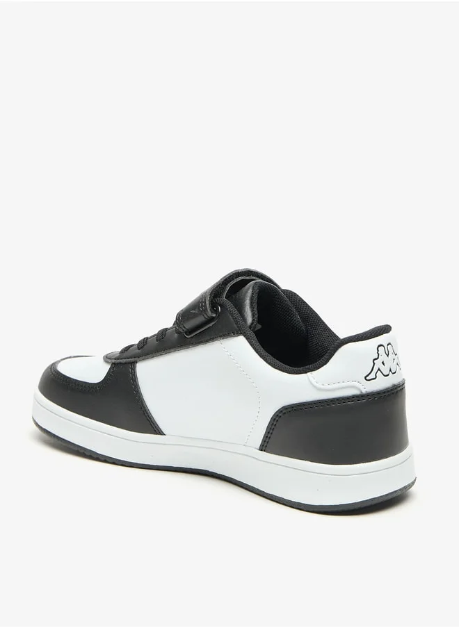 Kappa Boys Panelled Sports Shoes with Hook and Loop Closure