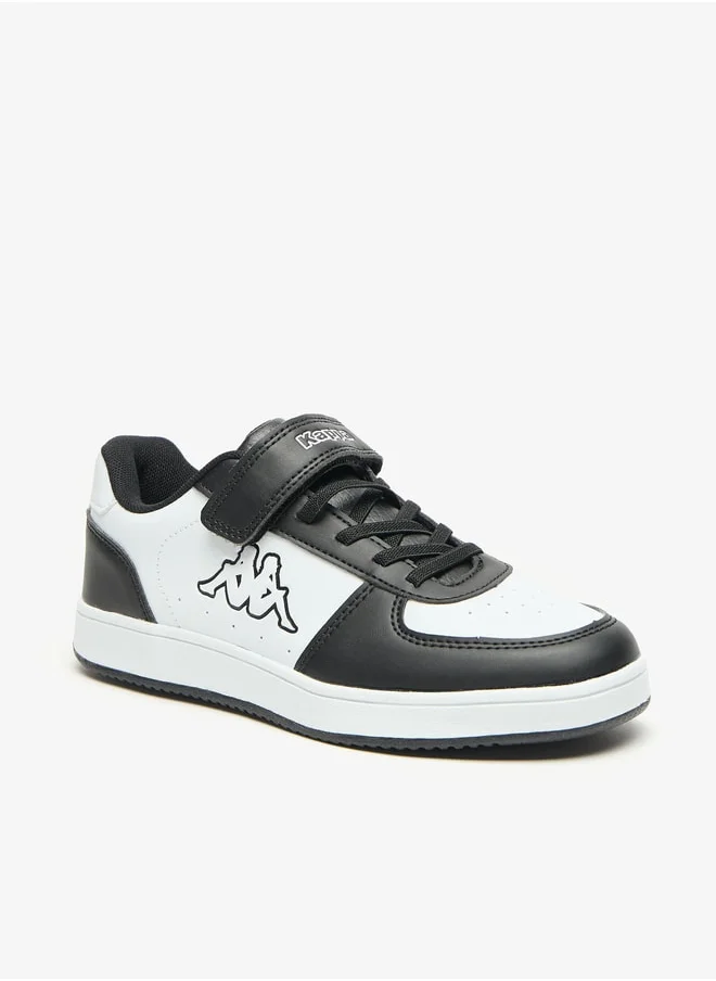 Kappa Boys Panelled Sports Shoes with Hook and Loop Closure