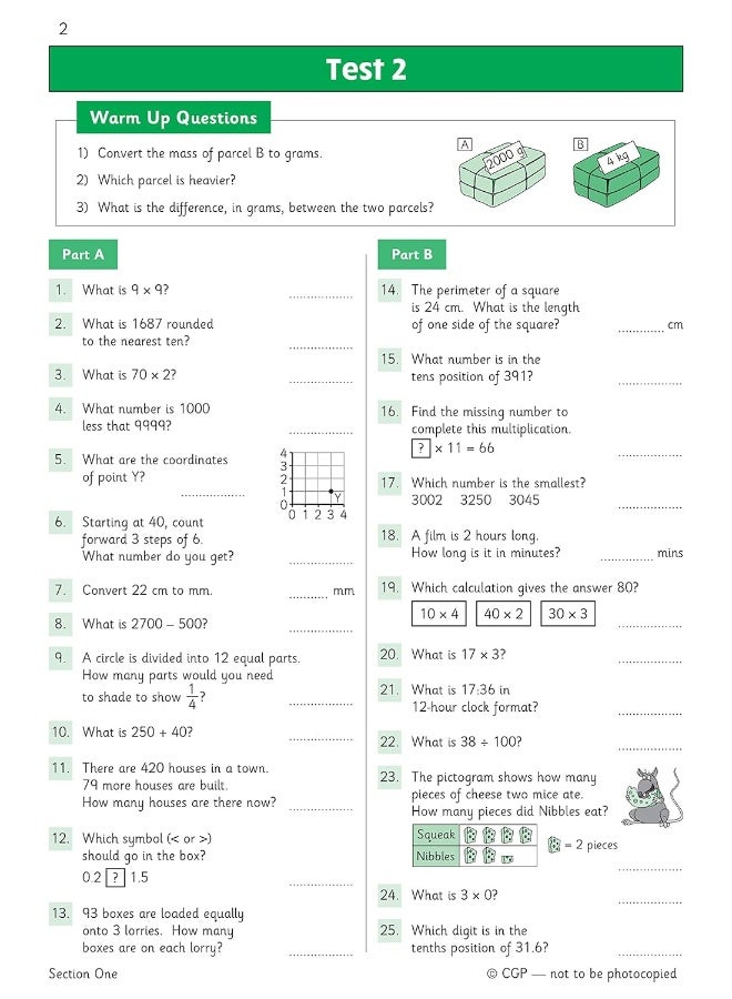 KS2 Maths Year 4 Mental Arithmetic Targeted Question Book (includes Online Answers & Audio Tests) - Image 5