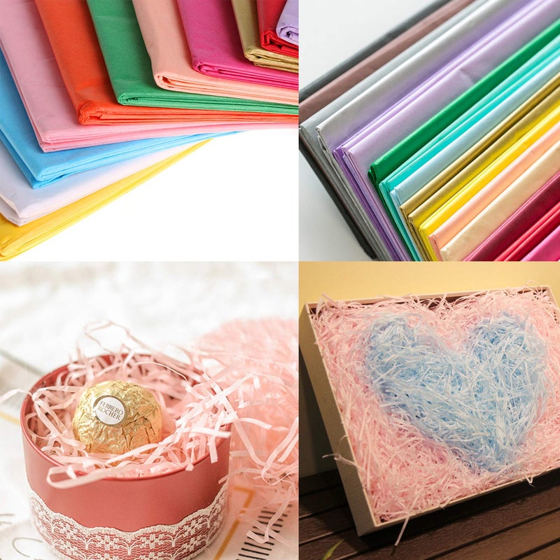 Satomoto 120 Sheets Colored Tissue Paper Bulk Wrapping Craft Paper 20 x 26 for Art Gift Tissue Decoration, 24 Colors - Image 5