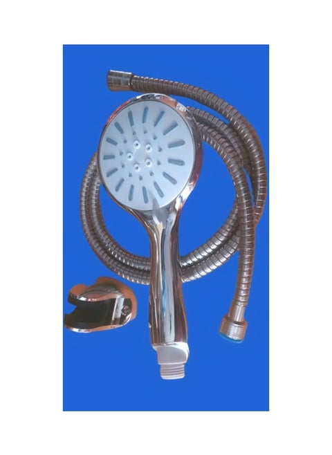 Shower set consisting of a handset, a 1.5 meter hose, and a hook