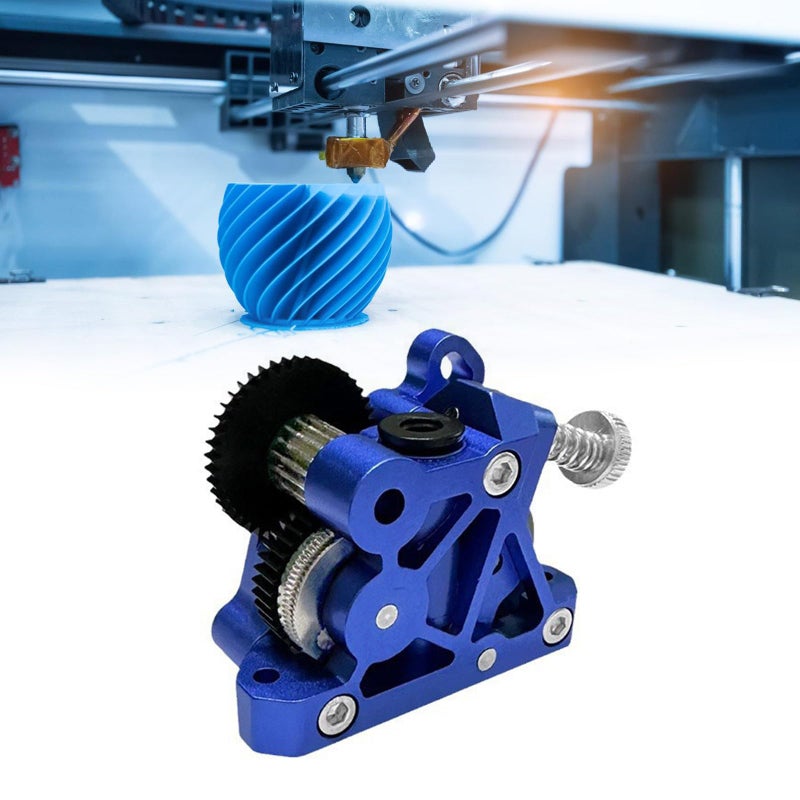 Blue Aluminum Alloy Extruder Motor Large Gear Strong Stability for 3D Printer - Image 5