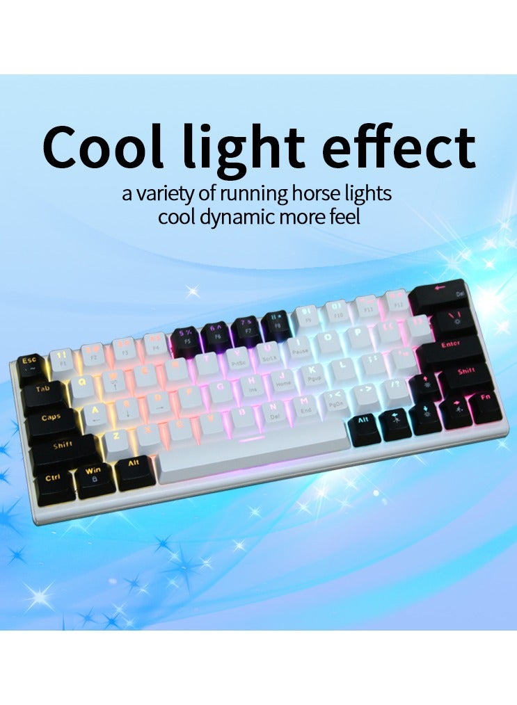 أيه بي جي كيبورد قيمنق ميكانيكي بسويتش أحمر - مضاء بخاصية RGB - تصميم لوحة مفاتيح عربي وإنجليزي - كيبورد مغناطيسي للألعاب - Image 4