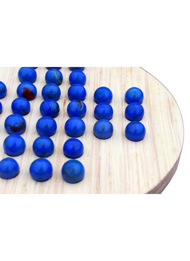 HomeCute Homecute Wooden Solitaire Board with 33 Glass Marbles, Brainvita Unique Game, Best Gift for Kid’s, Teens & Adult, Wooden Solitaire, Made in India.  - Image 4